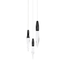 Load image into Gallery viewer, Kindjal LED Multi Light Pendant Light in Black (3-Light).