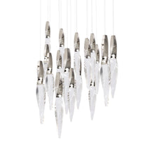 Load image into Gallery viewer, Kindjal LED Multi Light Pendant Light in Polished Nickel (21-Light).