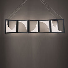 Load image into Gallery viewer, Luna LED Linear Pendant Light in Detail.
