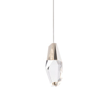 Load image into Gallery viewer, Martini LED Mini Pendant Light in Polished Nickel/Clear Optic Crystal.