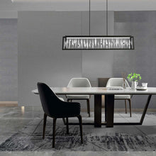 Load image into Gallery viewer, Mirage LED Linear Pendant Light in dining room.