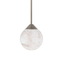 Load image into Gallery viewer, Quest LED Mini Pendant Light in Brushed Nickel.
