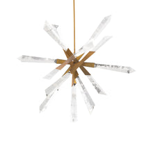Load image into Gallery viewer, Solitude LED Pendant Light in Aged Brass.