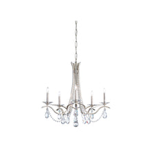 Load image into Gallery viewer, Vesca Chandelier in Antique Silver (5-Light).