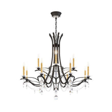 Load image into Gallery viewer, Vesca Chandelier in Black (12-Light).