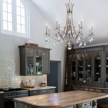 Load image into Gallery viewer, Vesca Chandelier in dining room.