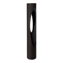 Load image into Gallery viewer, Scoop LED Bollard in Black on Aluminum.