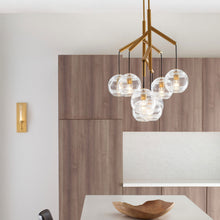 Load image into Gallery viewer, Sedona Double Chandelier in dining room.
