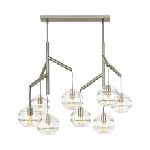 Load image into Gallery viewer, Sedona Double Chandelier in Satin Nickel/Clear.