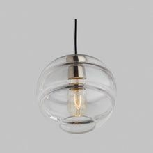 Load image into Gallery viewer, Sedona Pendant Light in Medium/Satin Nickel / Clear.