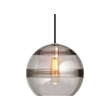 Load image into Gallery viewer, Sedona Pendant Light in Medium/Satin Nickel / Transparent Smoke.