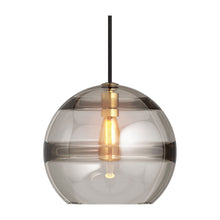 Load image into Gallery viewer, Sedona Pendant Light in Large/Aged Brass / Transparent Smoke.