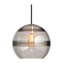 Load image into Gallery viewer, Sedona Pendant Light in Large/Satin Nickel / Transparent Smoke.