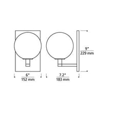 Load image into Gallery viewer, Sedona Wall Light - line drawing.