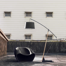 Load image into Gallery viewer, Archer Floor Lamp in Outside Area.