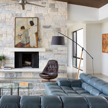 Load image into Gallery viewer, Archer Floor Lamp in living room.