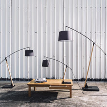 Load image into Gallery viewer, Archer Floor Lamp in Outside Area.