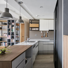 Load image into Gallery viewer, Castle Bell Pendant Light in kitchen.