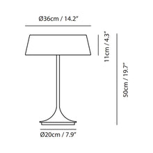 Load image into Gallery viewer, China Table Lamp - line drawing.