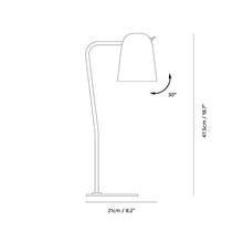 Load image into Gallery viewer, Dobi Table Lamp - line drawing.
