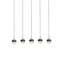Load image into Gallery viewer, Dora LED Linear Pendant Light in Black.