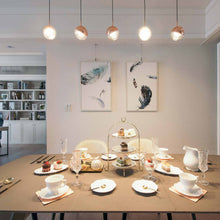 Load image into Gallery viewer, Dora LED Linear Pendant Light in dining room.