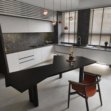 Load image into Gallery viewer, Dora LED Linear Pendant Light in dining room.