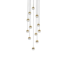 Load image into Gallery viewer, Dora LED Multi Light Pendant Light in Brass (12-Light).