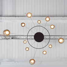 Load image into Gallery viewer, Dora LED Multi Light Ring Pendant Light in Detail.