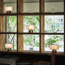 Load image into Gallery viewer, Hoodie LED Cordless Table Lamp in Detail.