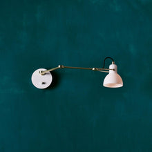 Load image into Gallery viewer, Laito Mini Swing Arm Wall Light in Detail.