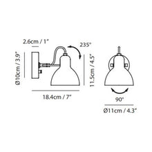 Load image into Gallery viewer, Laito Wall Light - line drawing.