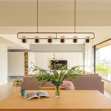 Load image into Gallery viewer, Ling LED Linear Pendant Light in dining room.