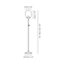 Load image into Gallery viewer, Mist LED Floor Lamp - line drawing.