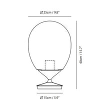 Load image into Gallery viewer, Mist LED Table Lamp - line drawing.