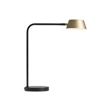 Load image into Gallery viewer, OLO LED Table Lamp in Black/Champagne Gold.