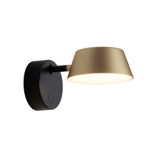 Load image into Gallery viewer, OLO LED Wall Light in Black/Champagne Gold.