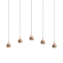 Load image into Gallery viewer, Paopao LED Linear Pendant Light in Copper (5-Light).