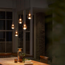 Load image into Gallery viewer, Paopao LED Linear Pendant Light in dining room.