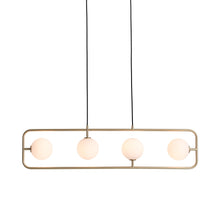 Load image into Gallery viewer, Sircle LED Linear Pendant Light in Champagne Gold.