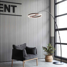 Load image into Gallery viewer, SOL LED Mega Floor Lamp in living room.