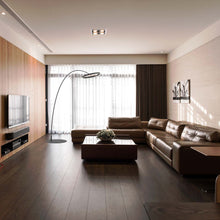 Load image into Gallery viewer, SOL LED Mega Floor Lamp in living room.