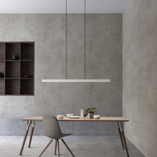 Load image into Gallery viewer, Square LED Pendant Light in exhibition.