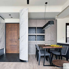 Load image into Gallery viewer, Zhe Linear Pendant Light in living room.