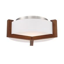 Load image into Gallery viewer, Segment LED Flush Mount Ceiling Light in Brown.