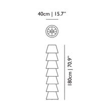 Load image into Gallery viewer, Set Up Shade Floor Lamp - line drawing.