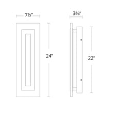 Load image into Gallery viewer, Shadow Outdoor LED Wall Light- line drawing.