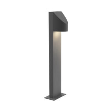Load image into Gallery viewer, Shear LED Bollard in Textured Gray/Medium.