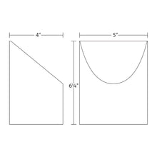 Load image into Gallery viewer, Shear Outdoor LED Wall Light - line drawing.