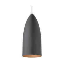 Load image into Gallery viewer, Signal Pendant Light in Rubberized Gray/Copper.
